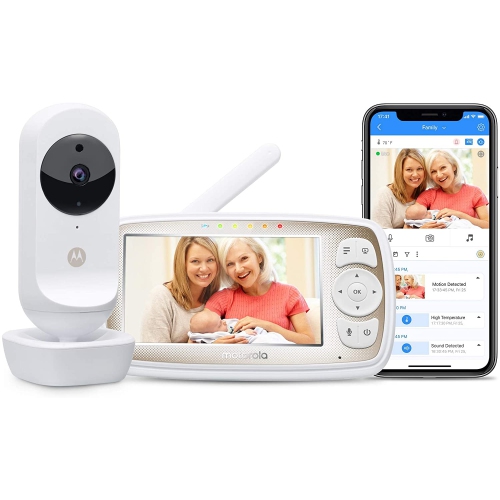 Camera Video Sans Fil Motorola Connect Unite Des Parents De 4 3 Po Et Moniteur Domestique Wifi Hd Pour Bebe Best Buy Canada