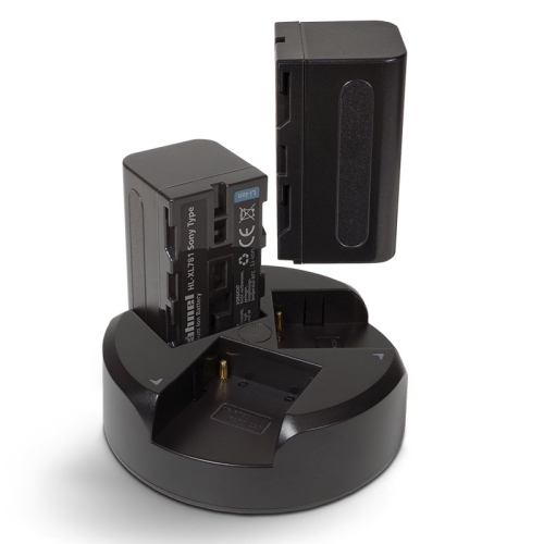 Ensemble de trois chargeurs de Hahnel pour batteries de série L de Sony