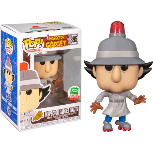 FUNKO  Pop Animation Inspector Gadget 3.75 Inch Action Figure Exclusive - Inspector Gadget Skates #895