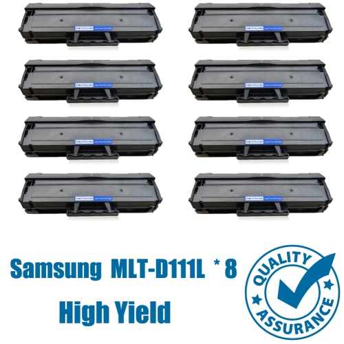 Printer Pro™ 8 Pack Samsung MLT-D111L Black Toner Cartridge-Samsung Printer M2020/M2070