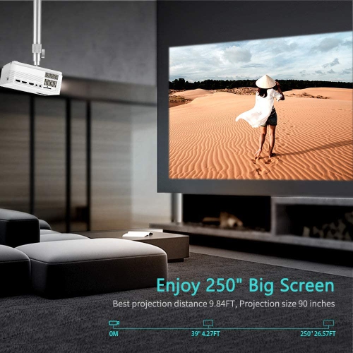 Mini projecteur sans fil Leisure 470 de Vankyo – Blanc