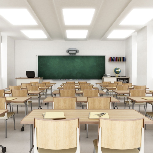 Gymax 2x2FT LED Flat Panel Light 4400LM 40W 5000K Dimmable Drop Ceiling Home Office