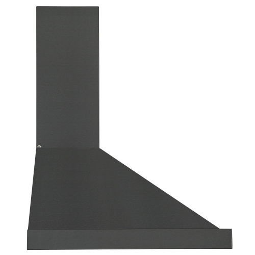 Ancona 30" Convertible Wall Mount Pyramid Range Hood in Black Stainless Steel