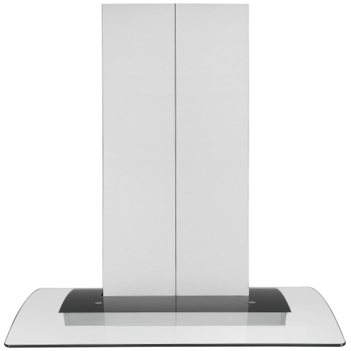 Ancona 36" Convertible Island Mount Glass Canopy Range Hood in Stainless Steel