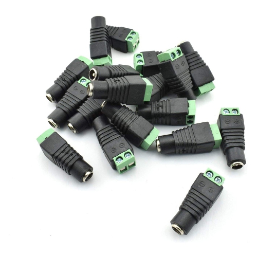 12VDC 5A Female 5.5x2.1 DC Power Jack Plug Adapter Connector Screw Fastening - axGear