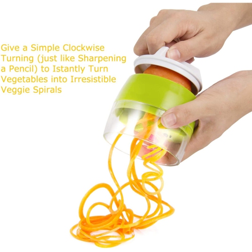 Coupeur de râpe réglable de trancheuse de légumes de spiralizer de poche multifonction - axGear