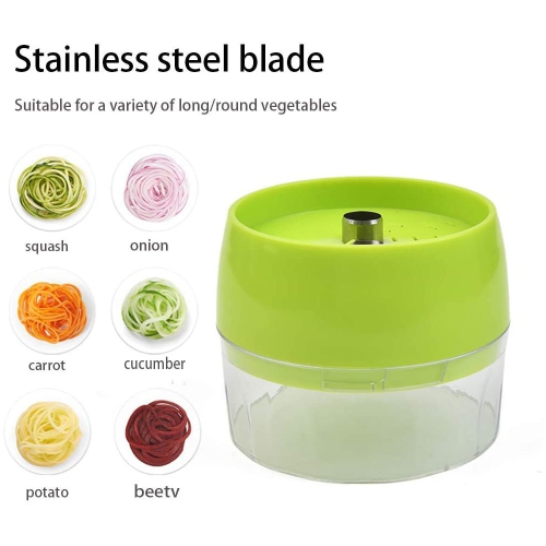 Coupeur de râpe réglable de trancheuse de légumes de spiralizer de poche multifonction - axGear