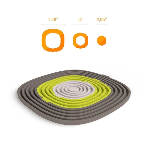 Sous-verres en silicone 3in1 Hot Pads Sous-plats résistants à la chaleur pour casseroles chaudes - axGear