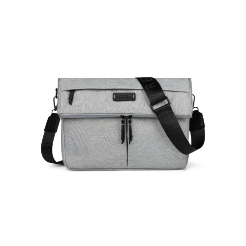 Bugatti – Reborn Collection – Convertible Crossbody/Waist Bag – Made of 100% Recycled Material - Grey