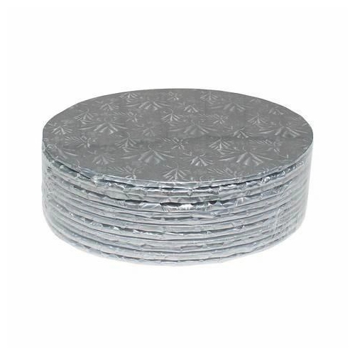 Round Cake Board Silver – 12″ X ¼” Thick