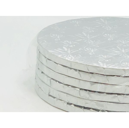Round Cake Board Silver – 10″ X ½ ” Thick