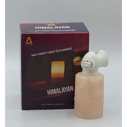 Himalayan Salt - Night Light Cylinder Shape Best Gift Item