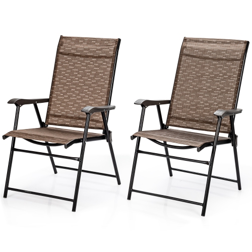 Chaise de jardin pliante – Lot de 2