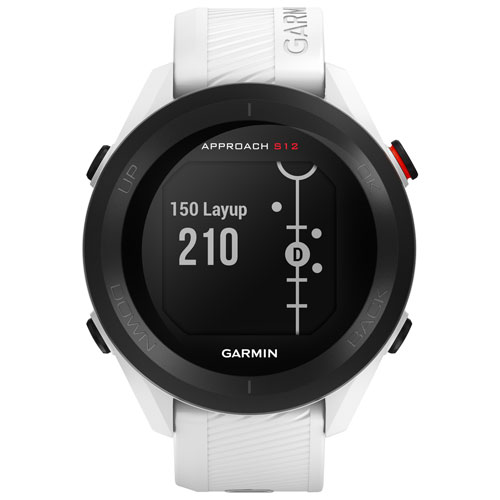 Garmin Approach S12 43.7mm Golf GPS Watch - White/Silver
