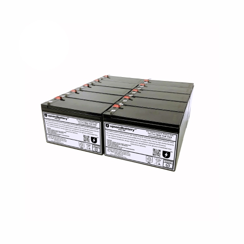 Modèle d'onduleur Eaton Compatible Powerware PW9125-6000 - Ensemble de batterie de secours de remplacement série à décharge élevée - UPSANDBATTERY ™