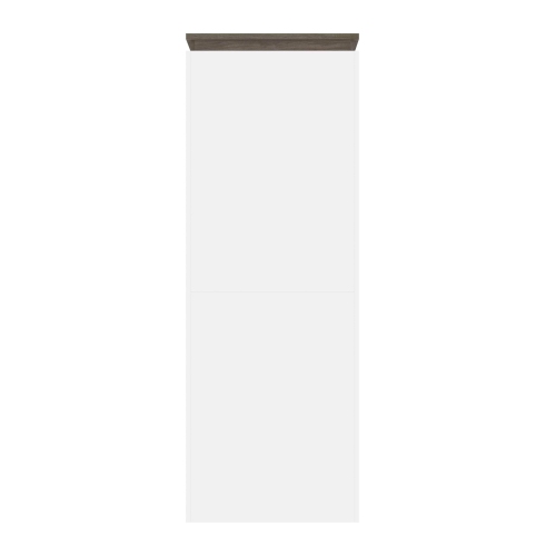 Orion 30"W Shelving Unit - White & Walnut Grey