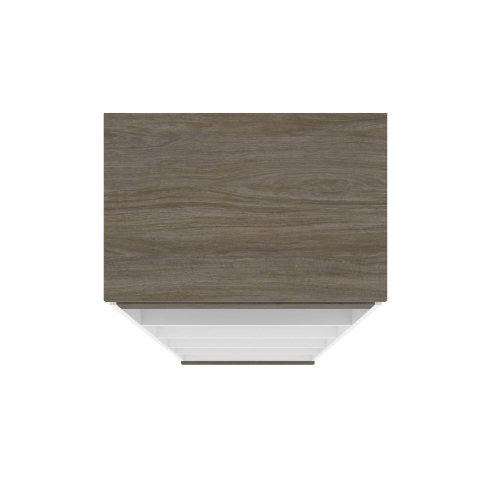 Orion 30"W Shelving Unit - White & Walnut Grey