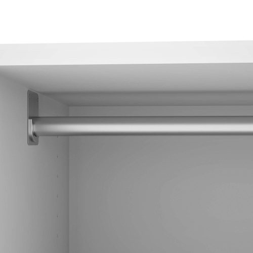 Versatile Low Storage Unit With Rod - White