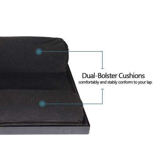 MOUSTACHE Adjustable Lap Desk with Device Ledge Mouse Pad Storage & Phone Slot for up to 15.6 inch Laptop Stand for Bed & Couch