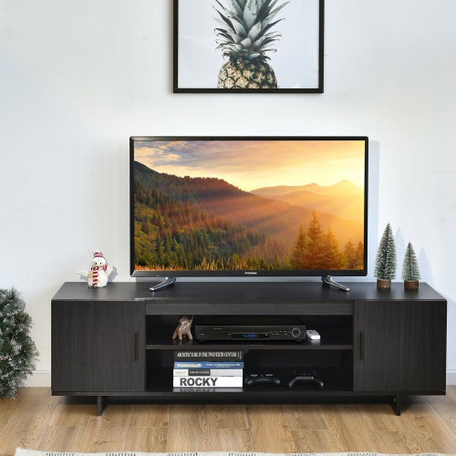 Gymax Modern TV Stand Media Entertainment Center for TV's up To 65'' w/Storage Cabinet