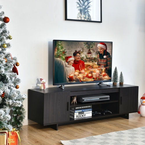 Gymax Modern TV Stand Media Entertainment Center for TV's up To 65'' w/Storage Cabinet