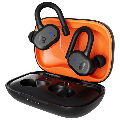 Skullcandy Push Active In-Ear Sound Isolating True Wireless Earbuds - Black/Orange