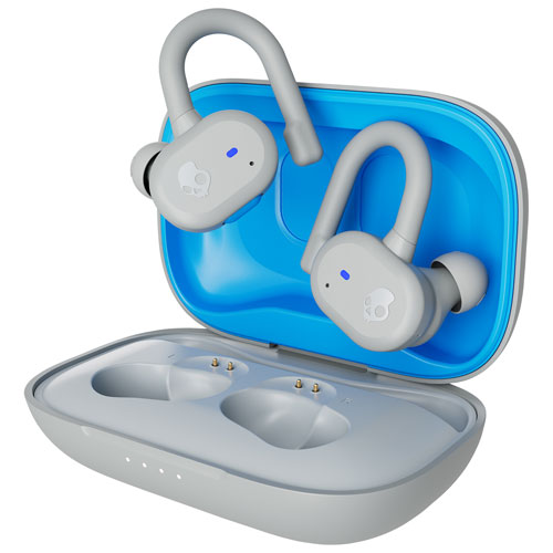 Skullcandy Push Active In-Ear Sound Isolating True Wireless Earbuds - Light Grey/Blue