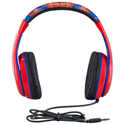 KIDdesigns Over-Ear Noise Cancelling Kids Headphones - Spiderman