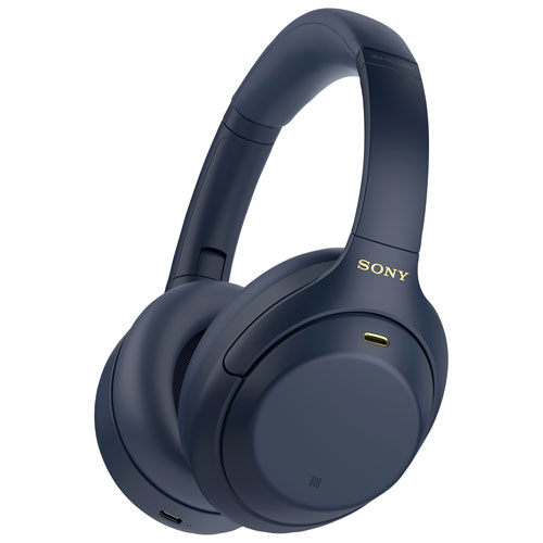 Casque d'écoute Bluetooth à suppression du bruit WH-1000XM4 de Sony - Bleu