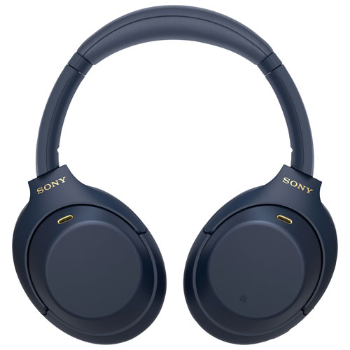 Casque d'écoute Bluetooth à suppression du bruit WH-1000XM4 de Sony - Bleu