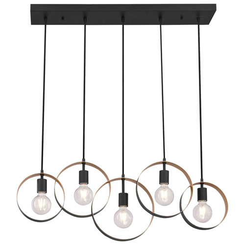 Olympus Contemporary Chandelier - Black/Gold