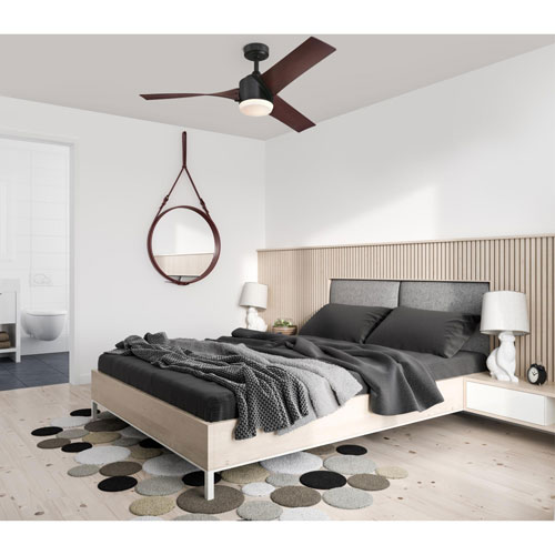 Westinghouse Evan 52" Indoor Ceiling Fan with LED Light Kit – Matte Black