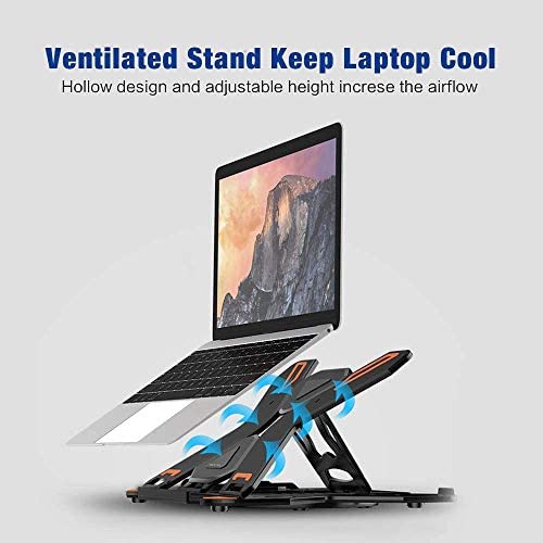 Besign LS01 Adjustable Laptop Stand, Ergonomic Riser Notebook Computer Holder Stand Compatible with Air, Pro, Dell XPS,
