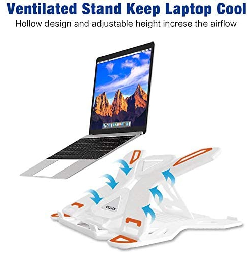 Besign LS01 Adjustable Laptop Stand, Ergonomic Riser Notebook Computer Holder Stand Compatible with Air, Pro, Dell, HP,