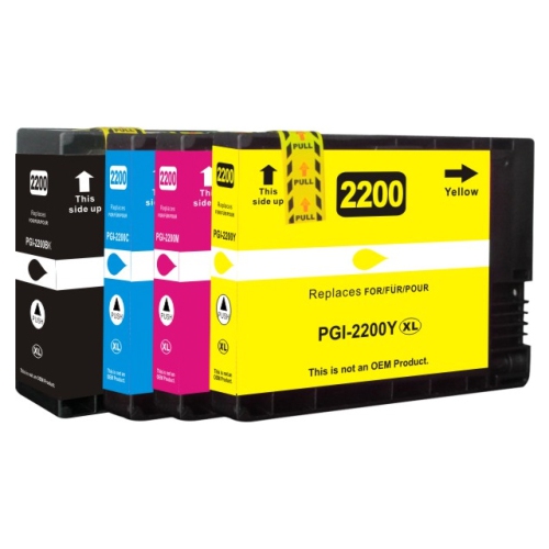 toner4u - 4PK Compatible PGI-2200XL Pigment Ink Cartridge PGI2200XL for Canon PGI-2200XL MB5020 MB5120 MB5320 iB4020 iB4120 PGI2200