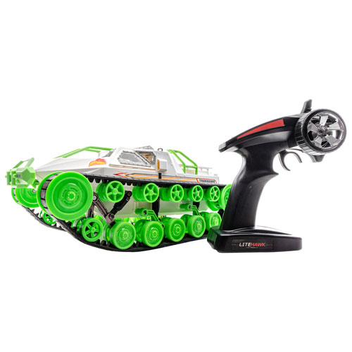 LiteHawk TrakHawk RC Tank - White/Green