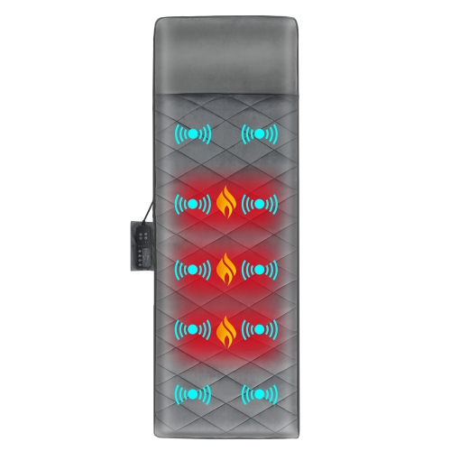 Costway Matelas de Massage Intégral avec 10 Moteurs Vibrants, 3 Modes D’intensité et 5 modes de Vibrations
