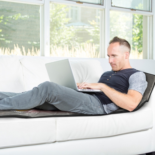 Costway Matelas de Massage Intégral avec 10 Moteurs Vibrants, 3 Modes D’intensité et 5 modes de Vibrations