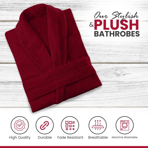 Terry Cloth Bathrobes for Women 100% Cotton Robes Soft Women Bathrobe Towel Spa Robe adult Hotel Robe Warm Bathrobe