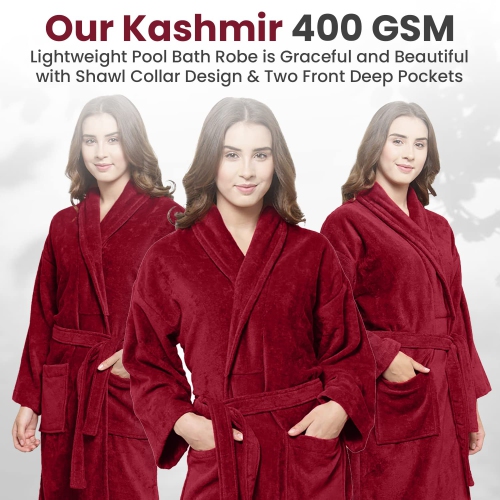 Terry Cloth Bathrobes for Women 100% Cotton Robes Soft Women Bathrobe Towel Spa Robe adult Hotel Robe Warm Bathrobe