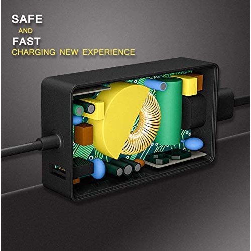 65W Surface Pro Charger,65W 15V 4A Power Adapter for Microsoft Surface Pro 3/4/5/6 Surface Laptop 2 Surface Go Surface