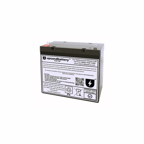 UPSANDBATTERY  12 Voltage 55 Amps Sealed Lead Acid High-Rate Series Battery, 12V 55Ah - High Performance Quality -