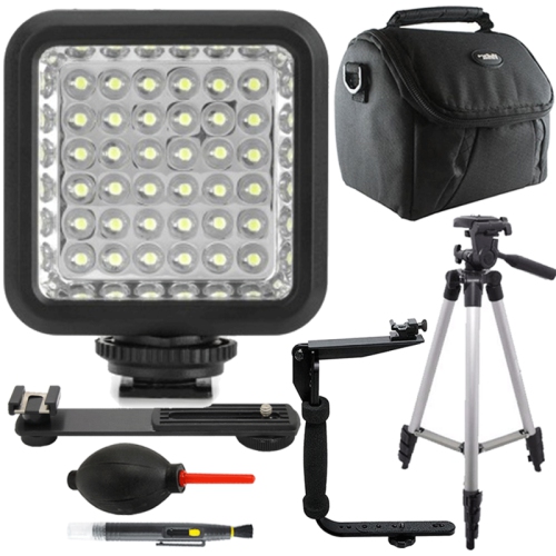 TEDS  36 Led Photo & Video Light + Flash Bracket + Lens Pen + Dust Blower + Tall Tripod