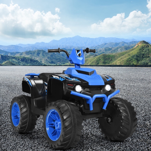 Voiture électrique 12 V de Marque Gymax Pour Enfants Quad 4 Roues Tout Terrain Avec Musique Et Lumière LED Marine