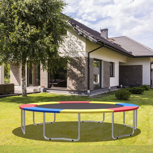 Gymax 8-14FT Trampoline Replacement Safety Pad Bounce Frame Waterproof Spring Cover