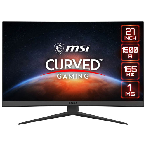 MSI Optix 27" FHD 165Hz 1ms Curved VA LED Gaming Monitor - Black