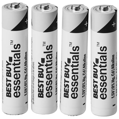 Best Buy Essentials AAA Alkaline Batteries - 4 Pack - Only at Best Buy