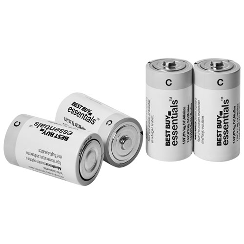Best Buy Essentials C Alkaline Batteries - 4 Pack - Only at Best Buy