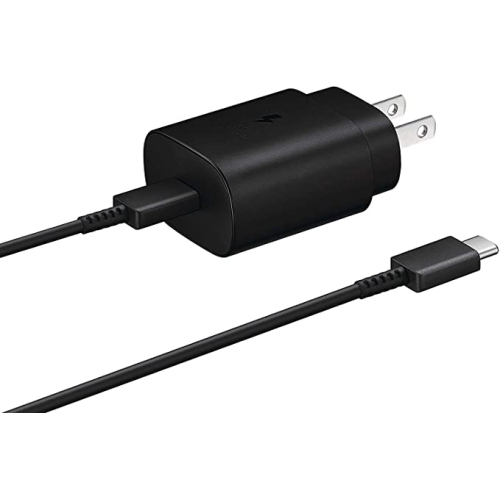 SAMSUNG  (2Pack) Galaxy Super Fast USB-C Charger With Type-C Charging Cable for Galaxy Note10, Note10+, S10, S20 - In Black