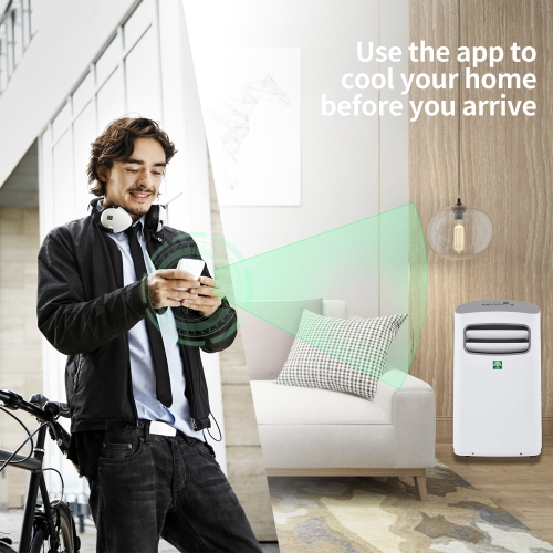 Eco-Air Portable Air Conditioner with Smart Wi-Fi Control